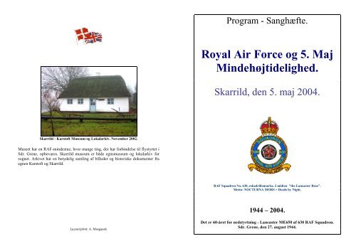 Royal Air Force og 5. Maj Mindehøjtidelighed. - Allierede flyvere ...