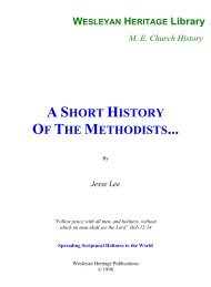 A Short History Of The Methodists... - Media Sabda Org