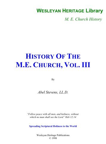 History of the M.E. Church, Vol. III - Media Sabda Org