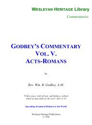 Godbey's Commentary - Acts - Romans - Enter His Rest