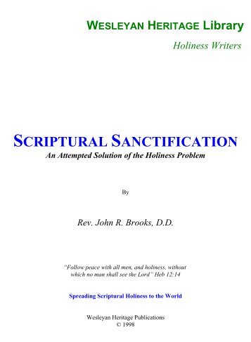 Scriptural Sanctification - Media Sabda Org