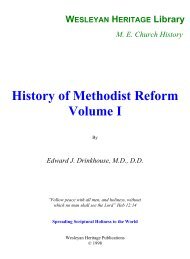 History Of Methodist Reform, Volume I - Media Sabda Org