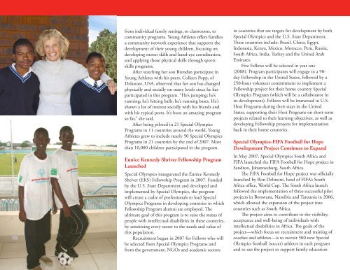 2007 Annual Report - Special Olympics