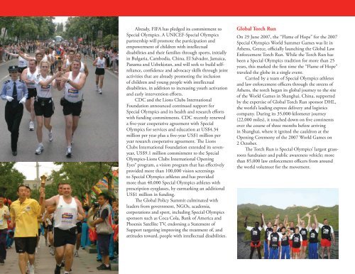 2007 Annual Report - Special Olympics