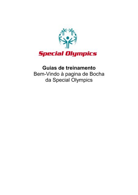 Guias de treinamento - Special Olympics