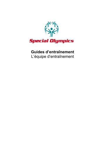 L'équipe d'entraînement - Special Olympics