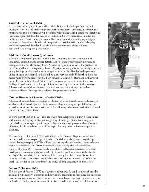 MedFest Manual for Clinical Directors - Special Olympics