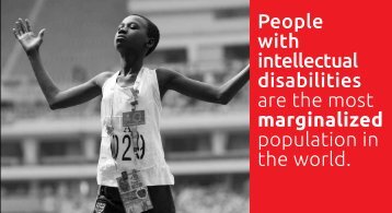 People with intellectual disabilities are the most ... - Special Olympics