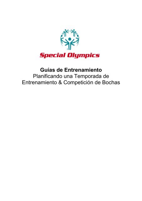 Guías de Entrenamiento - Special Olympics