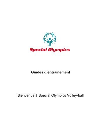 Guide d'entraînement volley-ball - Special Olympics