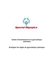 Bienvenue dans le monde de la gymnastique ... - Special Olympics