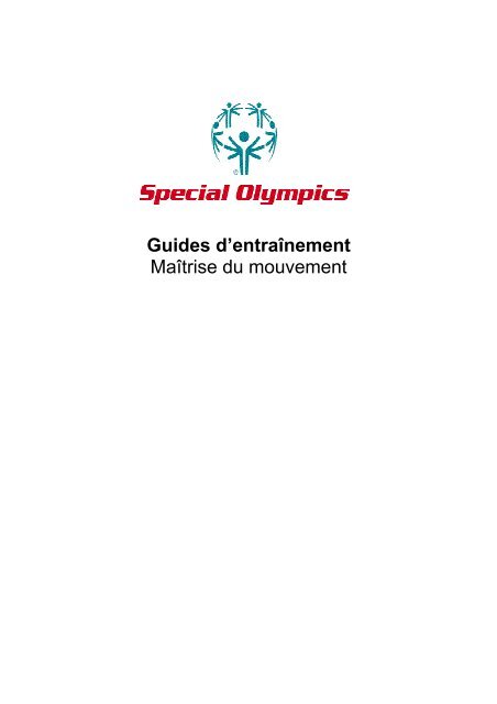 Guides d'entraînement - Special Olympics