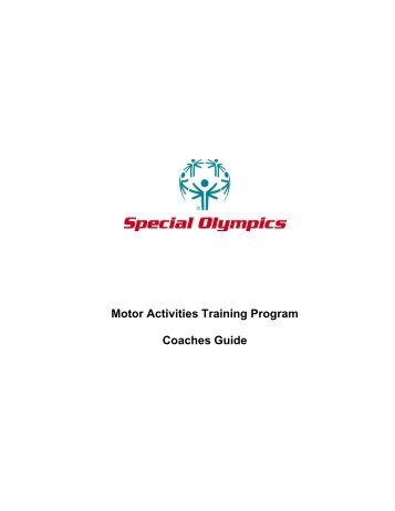 MATP Coaching Guide - Special Olympics