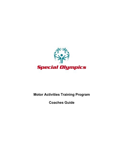 MATP Coaching Guide - Special Olympics