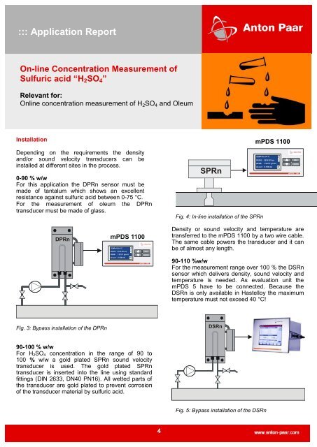 On-line Concentration Measurement of Sulfuric acid - Anton Paar.com