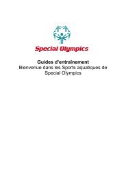 Bienvenue dans les Sports aquatiques de Special Olympics