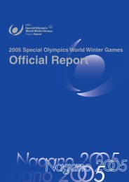 2005 Special Olympics World Winter Games Official Report