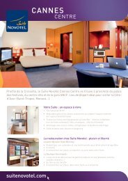 CANNES - Suite Novotel hotels