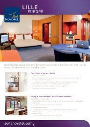 suitenovotel.com EUROPE - Suite Novotel hotels