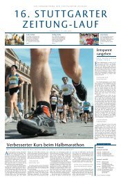 Verbesserter Kurs beim Halbmarathon - Stuttgarter Zeitung