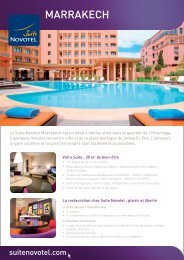 MARRAKECH - Suite Novotel hotels