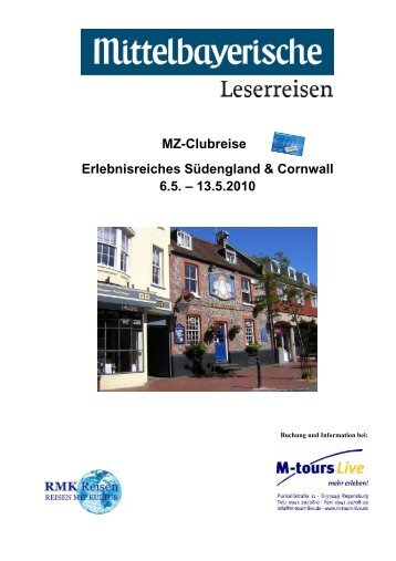 MZ-Clubreise Erlebnisreiches Südengland & Cornwall 6.5. – 13.5 ...