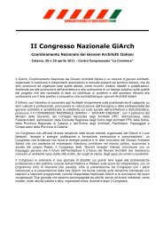 II Congresso Nazionale GiArch - Teknoring