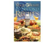 10 Second Recipes - Thane International, Inc.