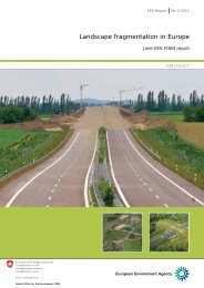 Landscape fragmentation in Europe — Joint EEA-FOEN ... - Teknoring