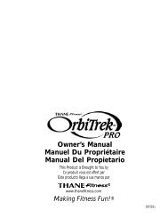 s Manual Manuel Du Pro p r i - Thane International, Inc.