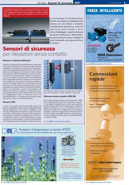 Sensori di sicurezza - Thomas Industrial Media