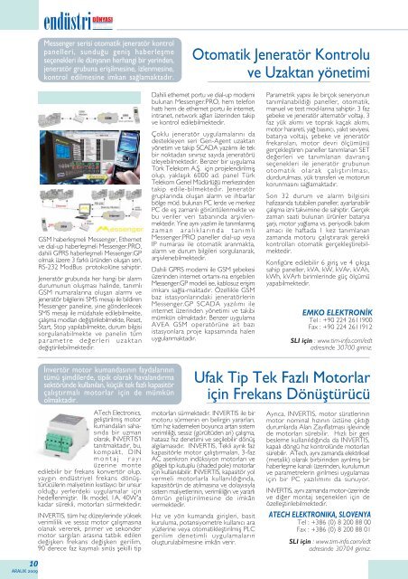 Endüstriyel Elektrik & Elektronik - Thomas Industrial Media