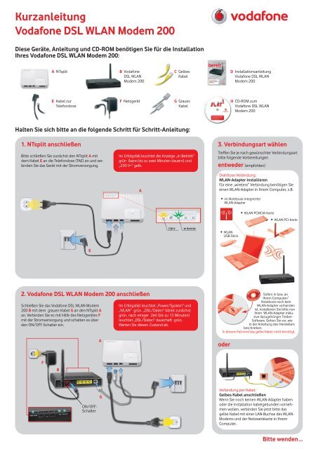 Installationsanleitung - Vodafone