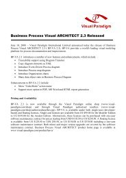 Business Process Visual ARCHITECT 2.3 Released - Visual Paradigm