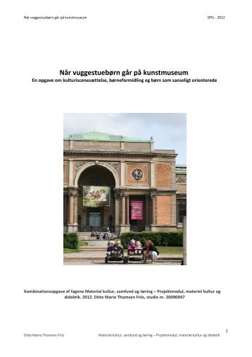 Når vuggestuebørn går på kunstmuseum - Statens Museum for Kunst