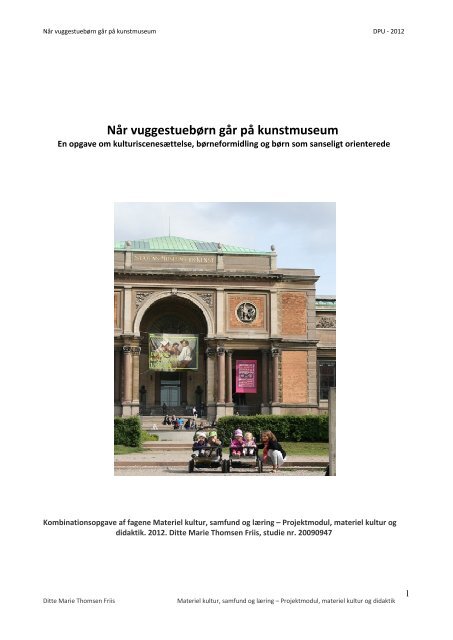 Når vuggestuebørn går på kunstmuseum - Statens Museum for Kunst