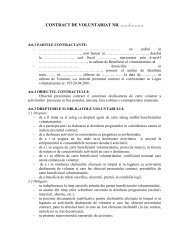 Contract de voluntariat (model)