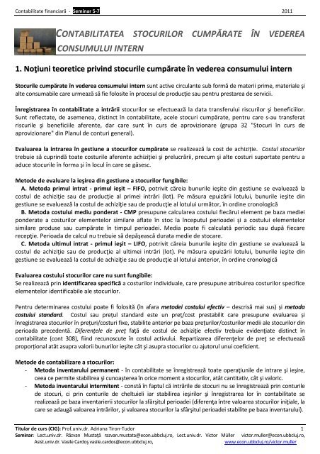 CF Seminar 5-7 - Contabilitatea stocurilor Rezolvari.pdf