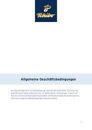 Allgemeine Geschäftsbedingungen - Tchibo Online-Shop