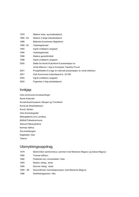 Curriculum Vitae - tovepedersen.com