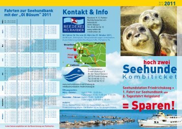 Seehundstation Friedrichskoog + 1. Fahrt zur Seehundbank