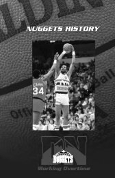 NUGGETS HISTORY - NBA Media Central