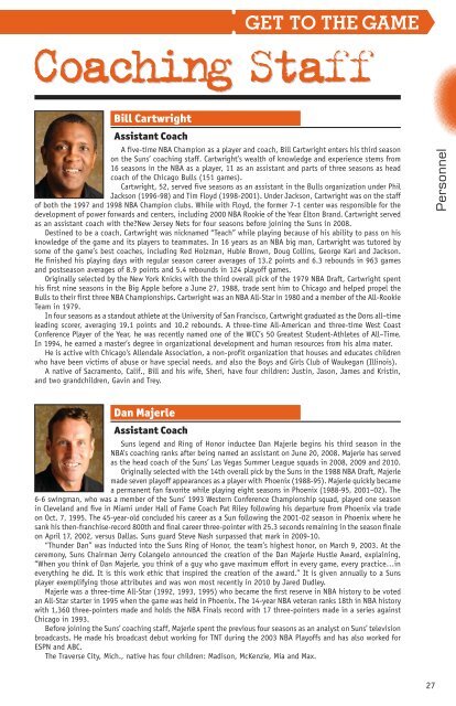 Phoenix Suns 2010-11 Media Guide - NBA Media Central