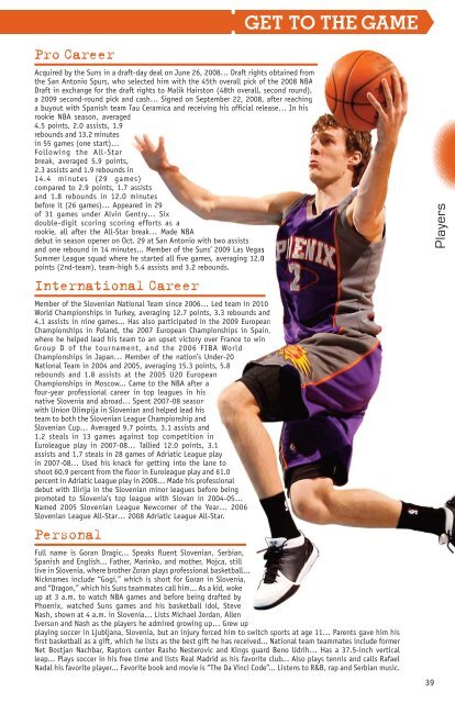 Phoenix Suns 2010-11 Media Guide - NBA Media Central