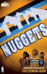 DENVER NUGGETS - NBA Media Central