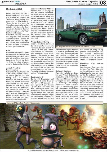 Ausgabe 05/2002 - Gameswelt