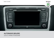 autoradio bolero uso e manutenzione - Media Portal - Škoda Auto