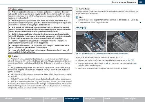 ŠKODA Roomster KULLANMA KILAVUZU - Media Portal - Škoda Auto