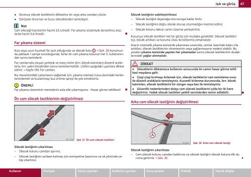 ŠKODA Roomster KULLANMA KILAVUZU - Media Portal - Škoda Auto