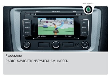 ŠkodaAuto RADIO-NAVIGATIONSSYSTEM AMUNDSEN